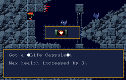 Quote obtaining the First Cave life capsule.